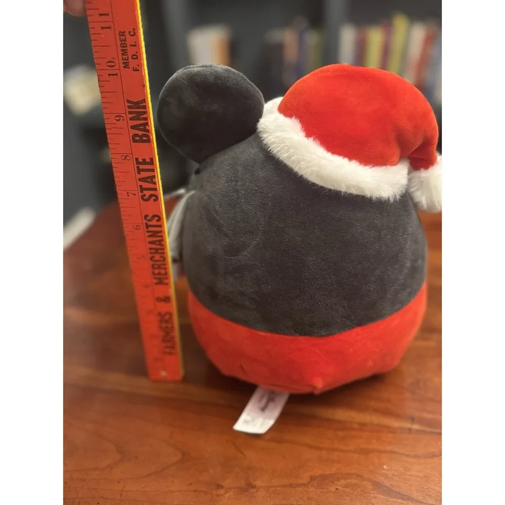 Squishmallow Disney Mickey Mouse Santa Hat Christmas Holiday Plush 10